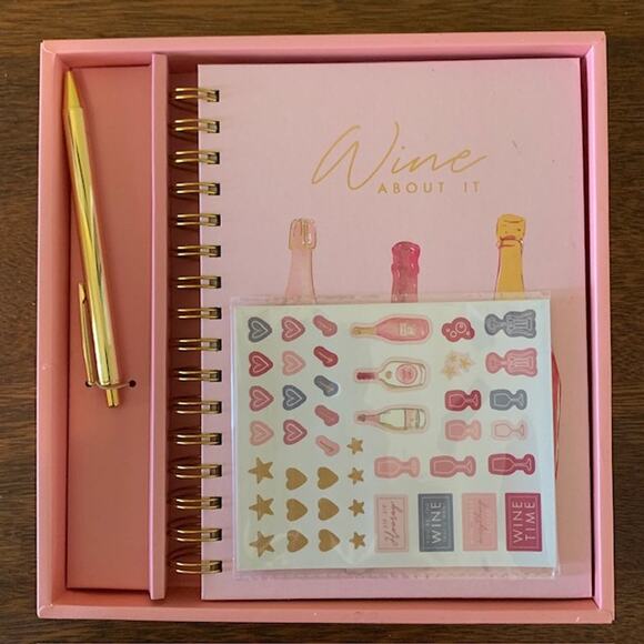 *NEW*  "Wine About It" Guided Journal Gift Set - Picture 1 of 8